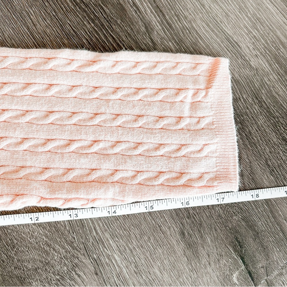 Light pink cable knit cardigan - Picture 8 of 10